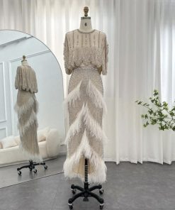 سمارا بوتيك - فستان عصري وشياكة بقطعتين من سمارا بوتيك-SH7