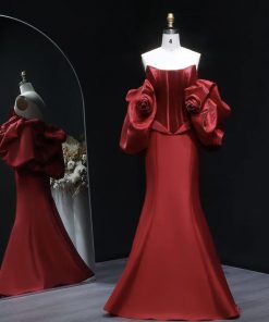 سمارا بوتيك - فستان سهرة ناعم من سمارا بوتيك-S133