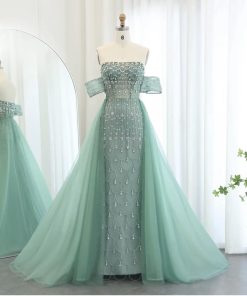 سمارا بوتيك - فستان سهرة فاخر مع تنورة تطريز من سمارا بوتيك-E13