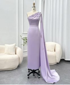 سمارا بوتيك - فستان سهرة ناعم ساتان من سمارا بوتيك-S27