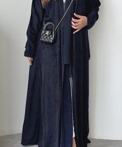 ⁦عبايات روز - كوبرو فيسكوز مقصّب تركي طبيعي⁩ - الصورة ⁦5⁩