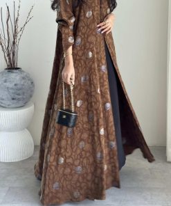 ⁦عبايات روز - لوسيل فيسكوز تركي مقصّب⁩ - الصورة ⁦5⁩