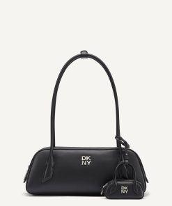 DKNY - ارتقِ بإطلالتك مع حقيبة الكتف DKNY TIANA EW باللون الأسود الكلاسيكي