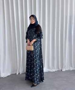 ⁦عبايات روز - لوسيل فيسكوز تركي مقصب⁩ - الصورة ⁦5⁩