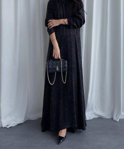 ⁦عبايات روز - كركدايل اسود⁩ - الصورة ⁦4⁩