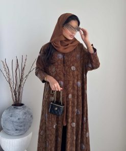 ⁦عبايات روز - لوسيل فيسكوز تركي مقصّب⁩ - الصورة ⁦3⁩