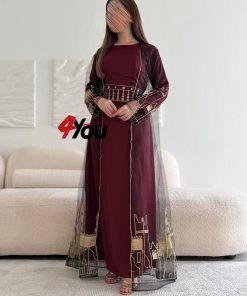 ⁦فور يو - جلابية العنود مع بشت شفاف⁩ - الصورة ⁦5⁩