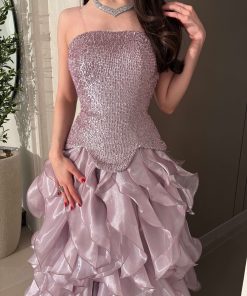 ⁦فور يو - فستان سهرة موف انيق⁩ - الصورة ⁦4⁩